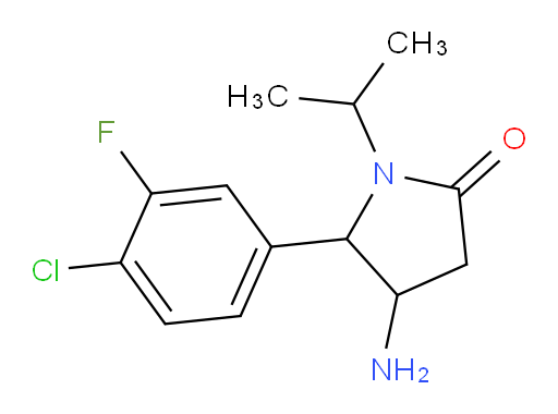 4-amino-5-(4-chloro-3-fluorophenyl)-1-(propan-2-yl)pyrrolidin-2-one
