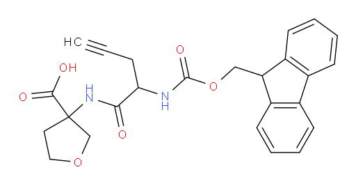 3-[2-({[(9H-fluoren-9-yl)methoxy]carbonyl}amino)pent-4-ynamido]oxolane-3-carboxylic acid