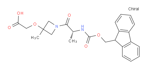 2-({1-[(2R)-2-({[(9H-fluoren-9-yl)methoxy]carbonyl}amino)propanoyl]-3-methylazetidin-3-yl}oxy)acetic acid