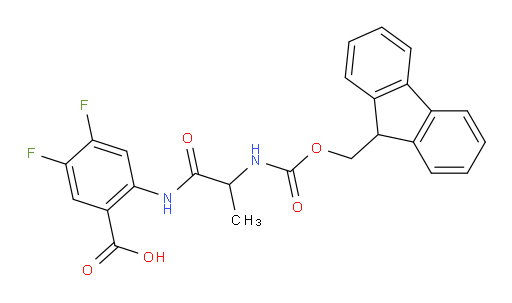 2-[2-({[(9H-fluoren-9-yl)methoxy]carbonyl}amino)propanamido]-4,5-difluorobenzoic acid