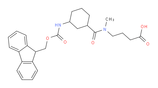 4-{1-[3-({[(9H-fluoren-9-yl)methoxy]carbonyl}amino)cyclohexyl]-N-methylformamido}butanoic acid