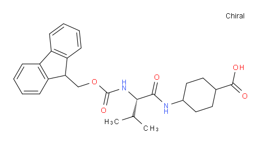 4-[(2S)-2-({[(9H-fluoren-9-yl)methoxy]carbonyl}amino)-3-methylbutanamido]cyclohexane-1-carboxylic acid
