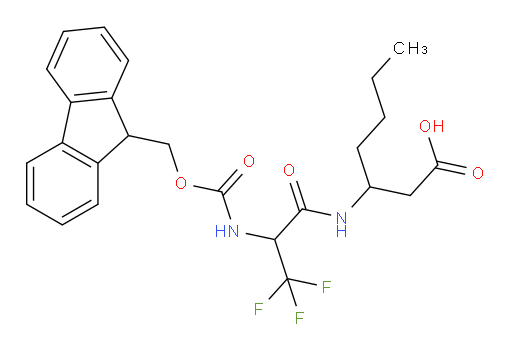 3-[2-({[(9H-fluoren-9-yl)methoxy]carbonyl}amino)-3,3,3-trifluoropropanamido]heptanoic acid