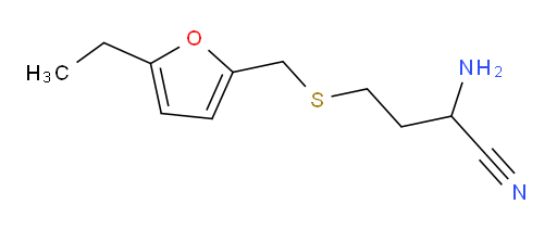 2-amino-4-{[(5-ethylfuran-2-yl)methyl]sulfanyl}butanenitrile