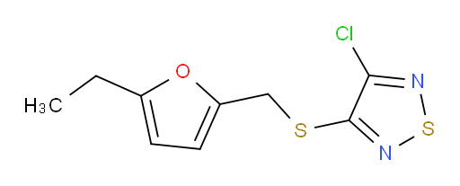 3-chloro-4-{[(5-ethylfuran-2-yl)methyl]sulfanyl}-1,2,5-thiadiazole
