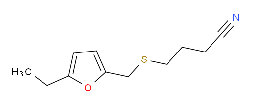 4-{[(5-ethylfuran-2-yl)methyl]sulfanyl}butanenitrile