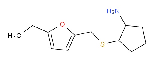 2-{[(5-ethylfuran-2-yl)methyl]sulfanyl}cyclopentan-1-amine