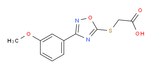 2-{[3-(3-methoxyphenyl)-1,2,4-oxadiazol-5-yl]sulfanyl}acetic acid