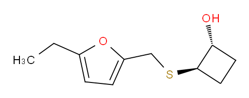 rac-(1R,2R)-2-{[(5-ethylfuran-2-yl)methyl]sulfanyl}cyclobutan-1-ol