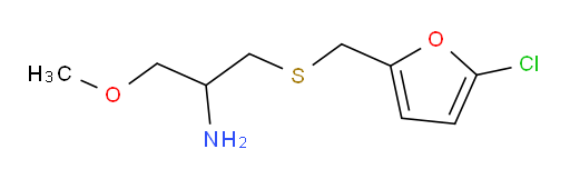 1-{[(5-chlorofuran-2-yl)methyl]sulfanyl}-3-methoxypropan-2-amine