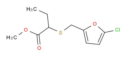 methyl 2-{[(5-chlorofuran-2-yl)methyl]sulfanyl}butanoate