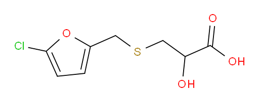 3-{[(5-chlorofuran-2-yl)methyl]sulfanyl}-2-hydroxypropanoic acid