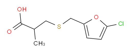 3-{[(5-chlorofuran-2-yl)methyl]sulfanyl}-2-methylpropanoic acid