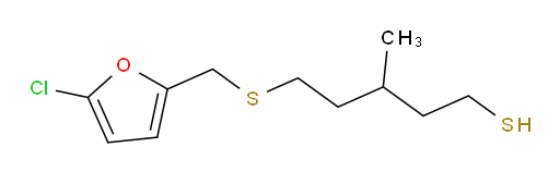 5-{[(5-chlorofuran-2-yl)methyl]sulfanyl}-3-methylpentane-1-thiol
