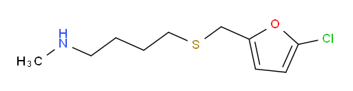 (4-{[(5-chlorofuran-2-yl)methyl]sulfanyl}butyl)(methyl)amine