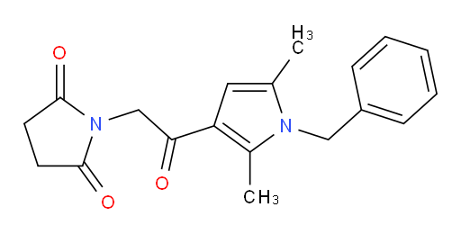 1-[2-(1-benzyl-2,5-dimethyl-1H-pyrrol-3-yl)-2-oxoethyl]pyrrolidine-2,5-dione