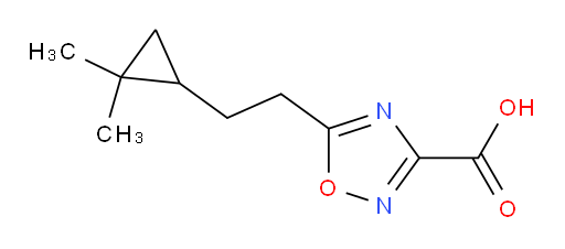 5-[2-(2,2-dimethylcyclopropyl)ethyl]-1,2,4-oxadiazole-3-carboxylic acid