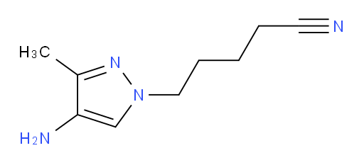 5-(4-amino-3-methyl-1H-pyrazol-1-yl)pentanenitrile