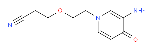 3-[2-(3-amino-4-oxo-1,4-dihydropyridin-1-yl)ethoxy]propanenitrile