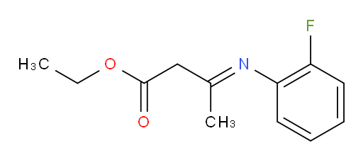ethyl 3-[(2-fluorophenyl)imino]butanoate