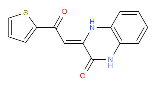 3-[2-oxo-2-(thiophen-2-yl)ethylidene]-1,2,3,4-tetrahydroquinoxalin-2-one