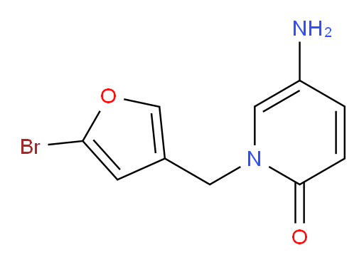5-amino-1-[(5-bromofuran-3-yl)methyl]-1,2-dihydropyridin-2-one