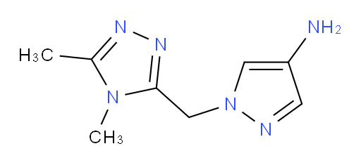 1-[(dimethyl-4H-1,2,4-triazol-3-yl)methyl]-1H-pyrazol-4-amine