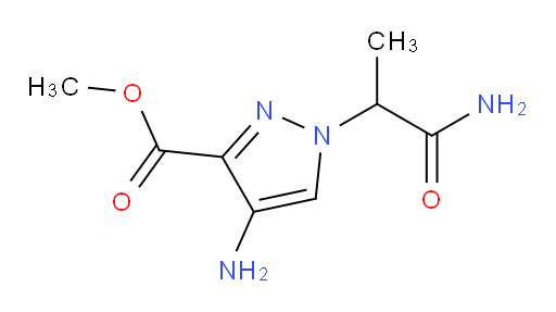 methyl 4-amino-1-(1-carbamoylethyl)-1H-pyrazole-3-carboxylate