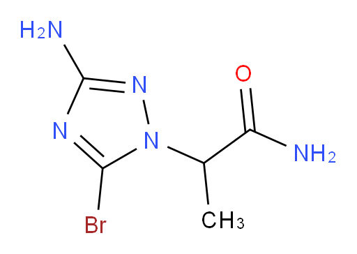 2-(3-amino-5-bromo-1H-1,2,4-triazol-1-yl)propanamide