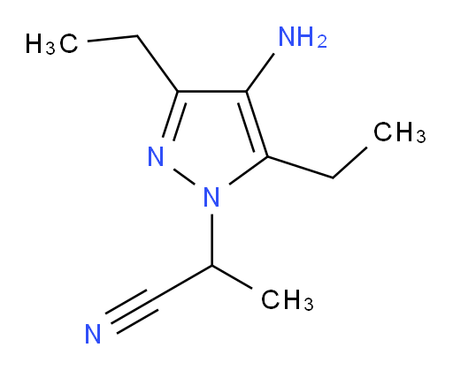 2-(4-amino-3,5-diethyl-1H-pyrazol-1-yl)propanenitrile