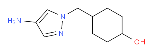 4-[(4-amino-1H-pyrazol-1-yl)methyl]cyclohexan-1-ol