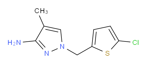 1-[(5-chlorothiophen-2-yl)methyl]-4-methyl-1H-pyrazol-3-amine
