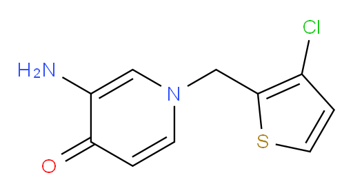 3-amino-1-[(3-chlorothiophen-2-yl)methyl]-1,4-dihydropyridin-4-one