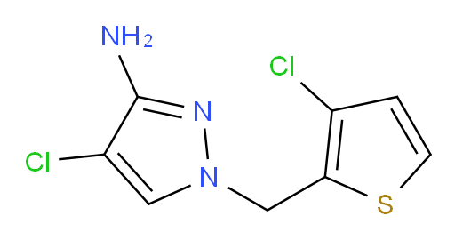 4-chloro-1-[(3-chlorothiophen-2-yl)methyl]-1H-pyrazol-3-amine