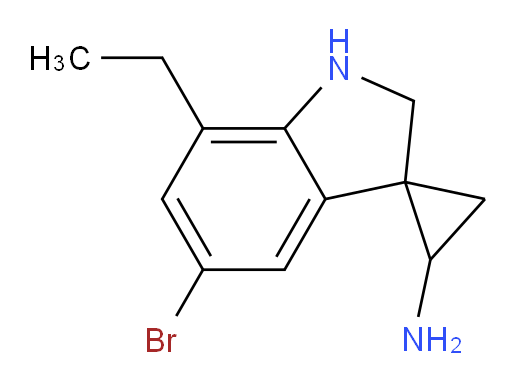 5'-bromo-7'-ethyl-1',2'-dihydrospiro[cyclopropane-1,3'-indole]-2-amine