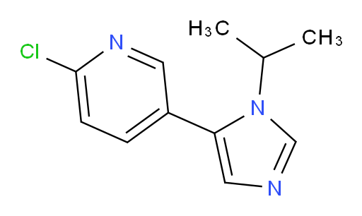 2-chloro-5-[1-(propan-2-yl)-1H-imidazol-5-yl]pyridine