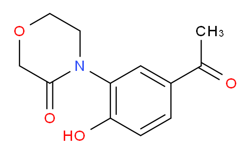 4-(5-acetyl-2-hydroxyphenyl)morpholin-3-one