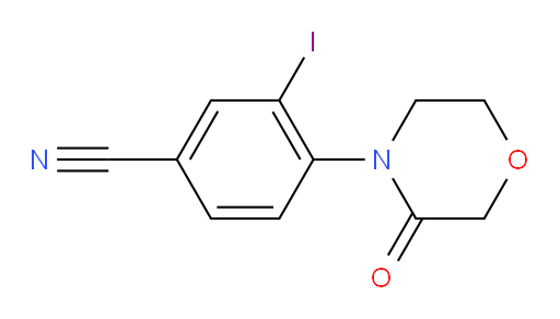 3-iodo-4-(3-oxomorpholin-4-yl)benzonitrile