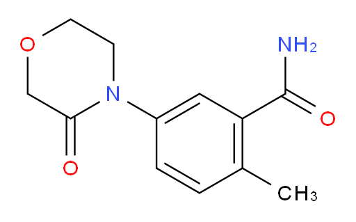 2-methyl-5-(3-oxomorpholin-4-yl)benzamide