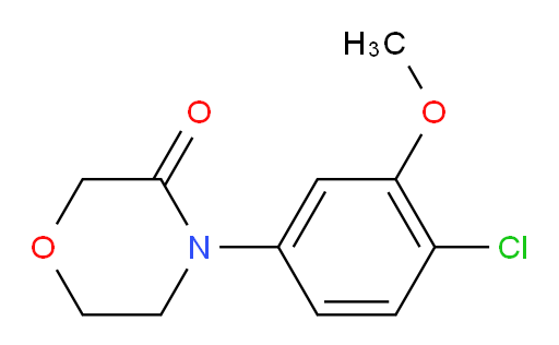 4-(4-chloro-3-methoxyphenyl)morpholin-3-one