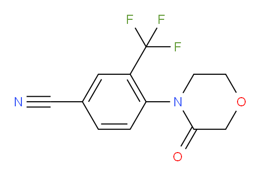 4-(3-oxomorpholin-4-yl)-3-(trifluoromethyl)benzonitrile