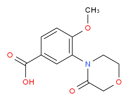 4-methoxy-3-(3-oxomorpholin-4-yl)benzoic acid