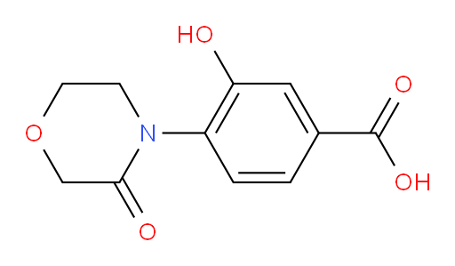 3-hydroxy-4-(3-oxomorpholin-4-yl)benzoic acid