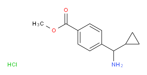 methyl 4-[amino(cyclopropyl)methyl]benzoate hydrochloride