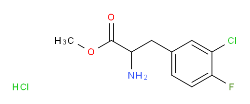 methyl 2-amino-3-(3-chloro-4-fluorophenyl)propanoate hydrochloride