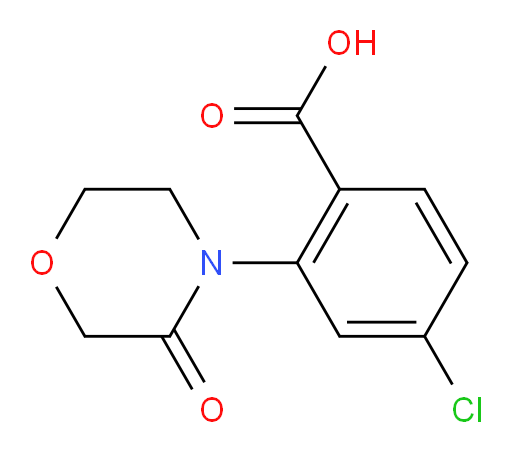 4-chloro-2-(3-oxomorpholin-4-yl)benzoic acid