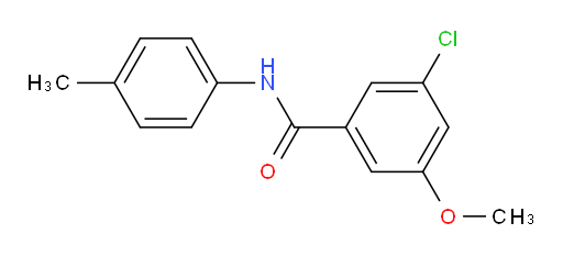 3-chloro-5-methoxy-N-(p-tolyl)benzamide