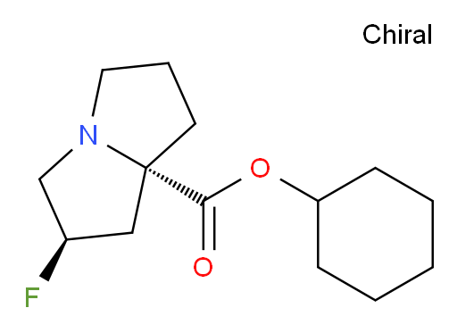 (2R,7aS)-cyclohexyl 2-fluorohexahydro-1H-pyrrolizine-7a-carboxylate