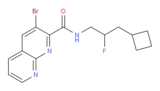 3-bromo-N-(3-cyclobutyl-2-fluoropropyl)-1,8-naphthyridine-2-carboxamide