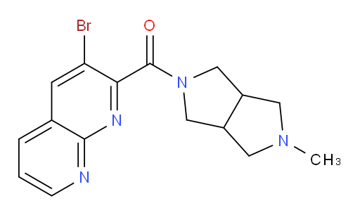 (3-bromo-1,8-naphthyridin-2-yl)(5-methylhexahydropyrrolo[3,4-c]pyrrol-2(1H)-yl)methanone